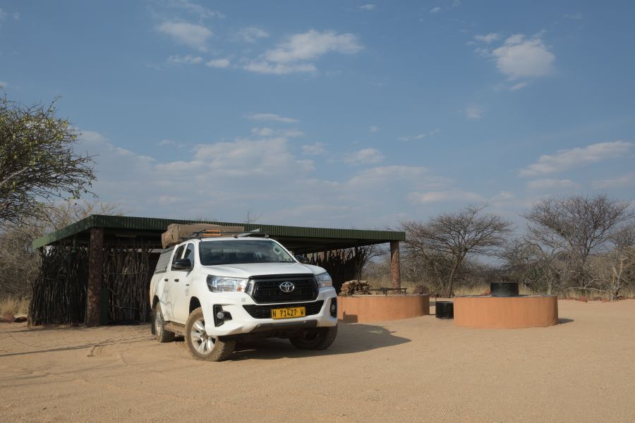 Okonjima Nature Reserve: unser Stellplatz Chilala
