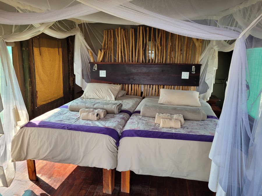 Chobe River Camp: mal wieder ein richtiges Bett