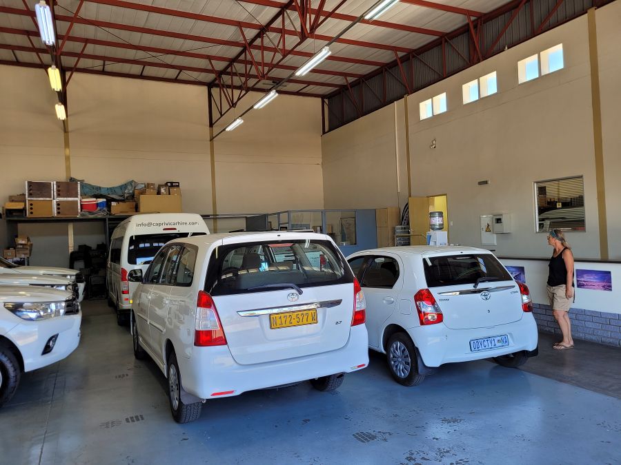 Windhoek: Autorückgabe bei Caprivi Car Hire