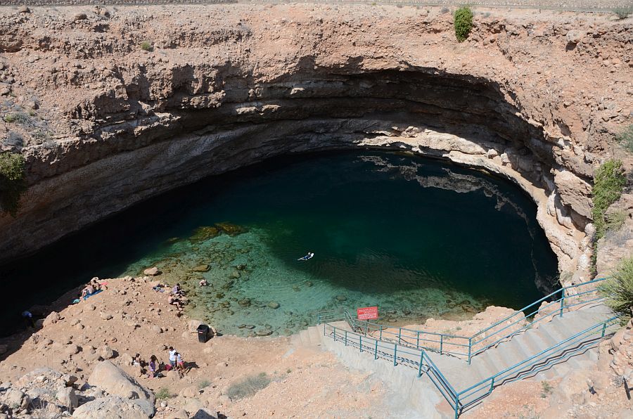 Blick auf das Bimmah Sinkhole