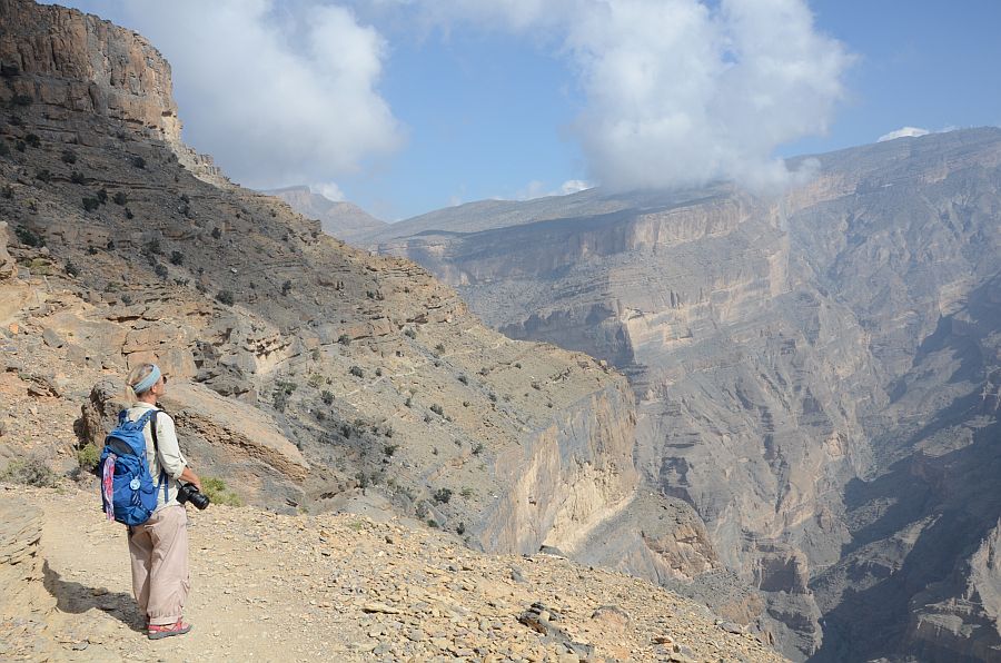 Blick vom Balcony Walk in die Schlucht des Wadi Nakhar