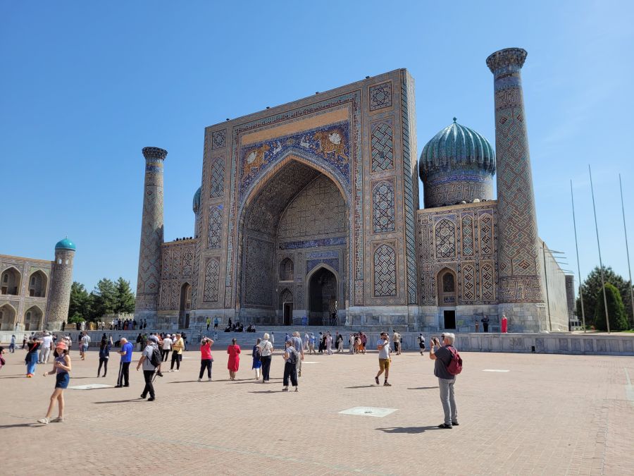 Samarkand: Blick auf die Scherdor-Medrese