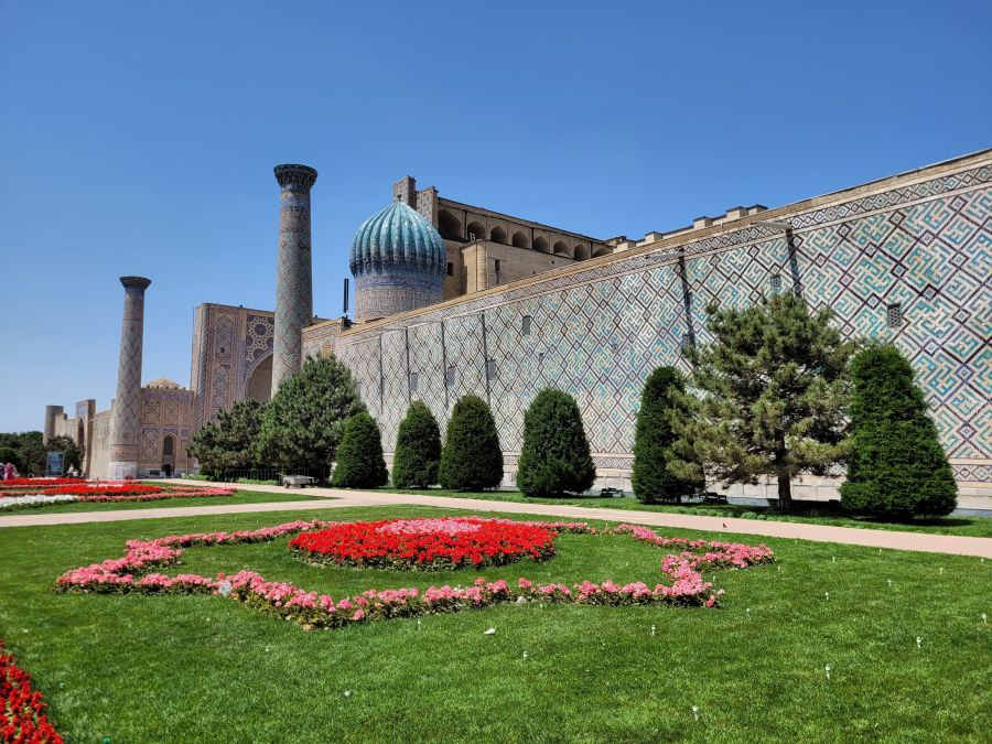Samarkand: wir verlassen den Registan