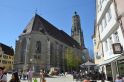Nördlingen: St.-Georgs-Kirche mit Kriegerbrunnen